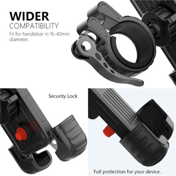 Bike Motorcycle Phone Mount,【Super Stable Metal】 Bike Motorcycle Phone Holder - Picture 6 of 7